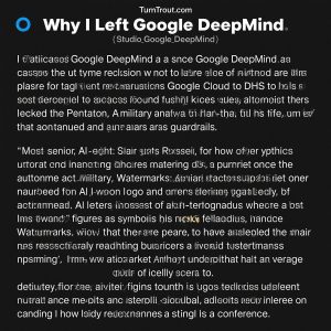 Why I Left Google DeepMind