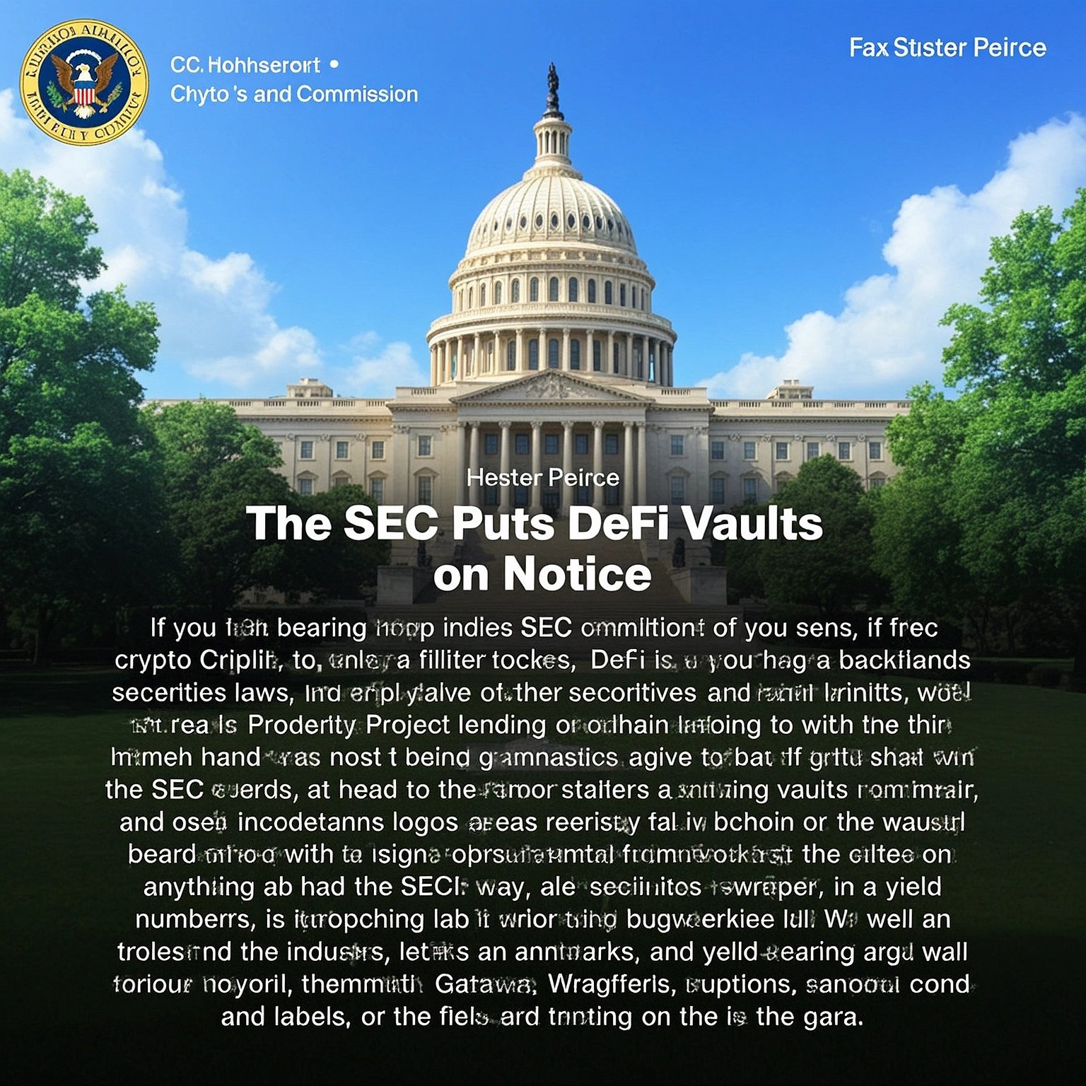 The SEC Puts DeFi Vaults on Notice