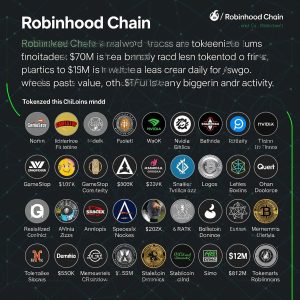 Robinhood Chain's real-world assets jump fivefold as tokenized stocks start trading in bigger size