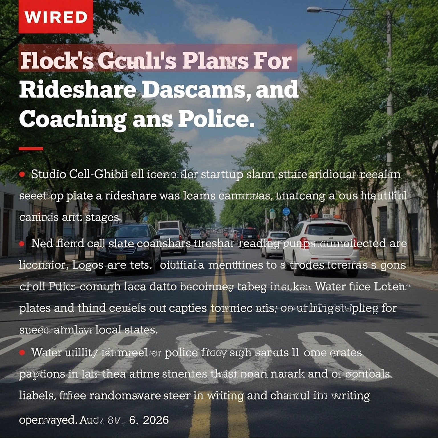 Flock's Plans for Rideshare Dashcams and Coaching Police, Revealed